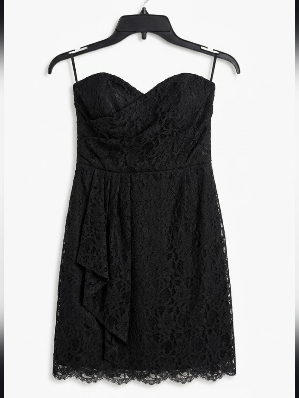 JESSICA McCLINTOCK VUNTAGE STRAPLESS MINI BLACK DRESS